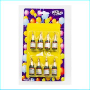 Candle Champagne Bottles Pk 8