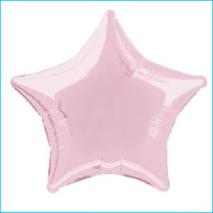 Foil 45cm Star Metallic Light Pink