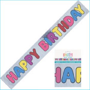 Happy Birthday Foil Banner 3.65m