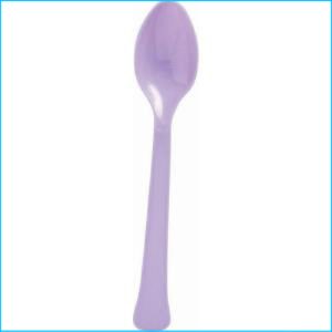 Lavender Plastic Spoons Pk 20