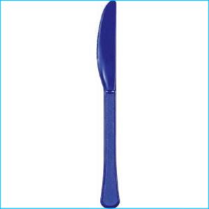 Royal Blue Plastic Knives Pk 20