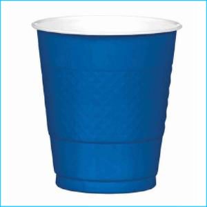 Royal Blue Plastic Cups Pk 20