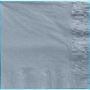 Silver Beverage Napkins Pk 20