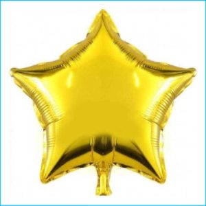 Foil 45cm Star Metallic Gold