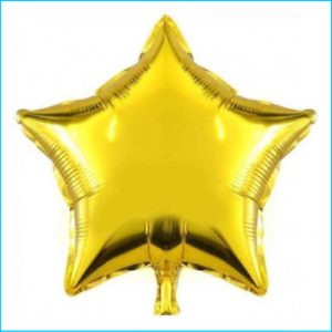 Foil 45cm Star Metallic Gold