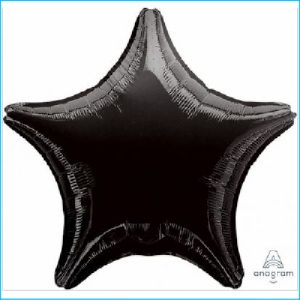 Foil 45cm Star Metallic Black