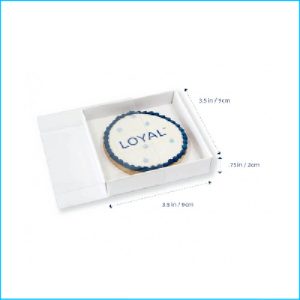 Cookie Box 3.5" x 3.5" x 0.75" Pk 10