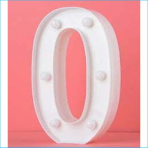 Led Number Light 0