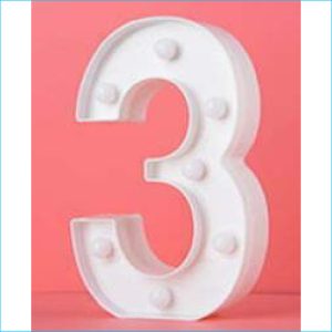Led Number Light 3