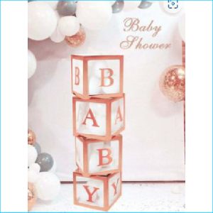 Balloon Baby 4 boxes + BABY letters R/G