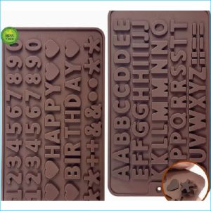 Silicone Mould Alphabet and Numbers TA