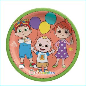 Cocomelon Paper Plate Pk 8 17cm