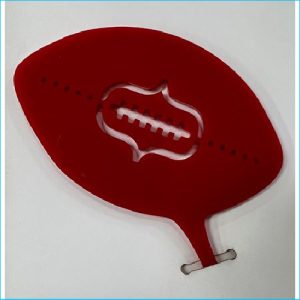 Cake Topper Afl Football Red 8cm