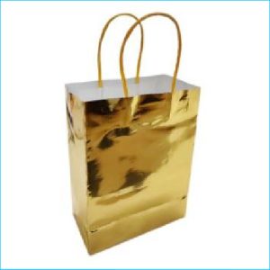Paper Bag Gold 4Pk