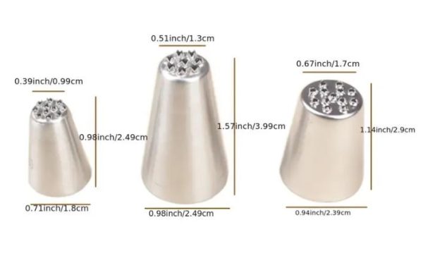 Piping Tip Grass/Hair Tip 3pcs (233) TA