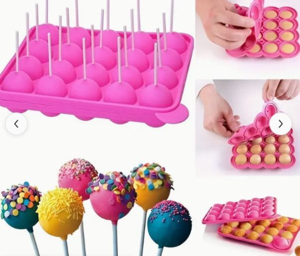 Silicone Mould Lollipop with Sticks