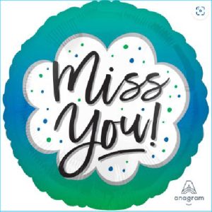 Foil Miss You 45cm