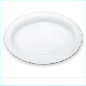 White Oval Tray 250 x 395mm Pk 3