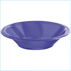 Purple Plactic Bowl pk 20