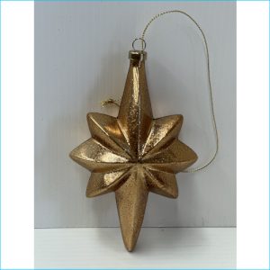 Gold Star Ornament 15cmx9cm