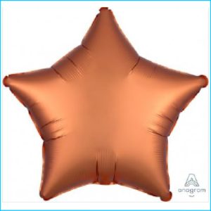 Foil 45cm Star Satin Amber