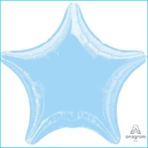 Foil 45cm Star Metallic Pastel Blue