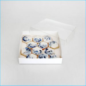 Cookie Box 6" x 6" x 1" Clear Lid