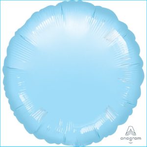 Foil 45cm Circle Met Pearl Pastel Blue