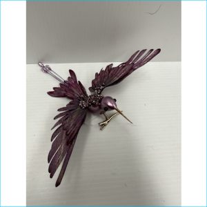 Hummingbird with Long Tail Purple 19cm