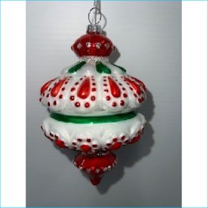Glass Finial Ornament 14cm