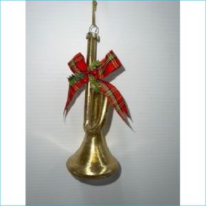 Trumpet Gold Ornament 15cm