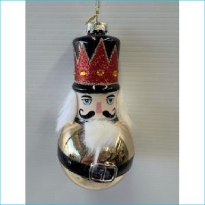 Nutcracker Bauble Gold 15cm