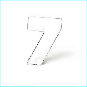 Cookie Cutter Number 7 3"