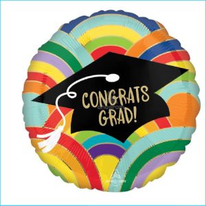 Foil Congrats Grad Rainbow 45cm