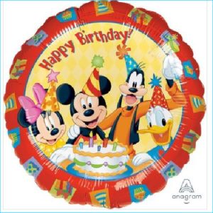 Foil Mickey Mouse Happy Birthday 45cm