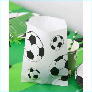 Soccer Football Paper Loot Bags Pk8