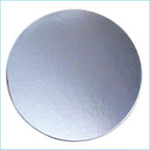Cake Board Cardboard Round Silver 5"