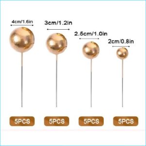 Cake Decorating Gold FoamBalls 20Pcs UCG