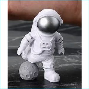 Astronaut Playing Figurine Cake Topper S