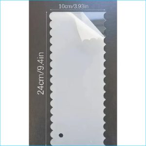 Culinary Scraper Acrylic 24cm Scallop SM