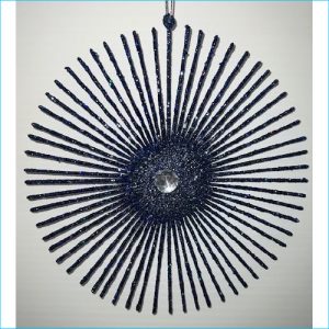 Blue Ornament Ray 15cm