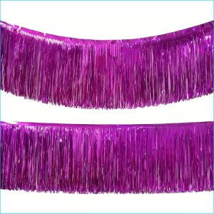 Foil Fringe Curtain Hot Pink 30cm x 3m