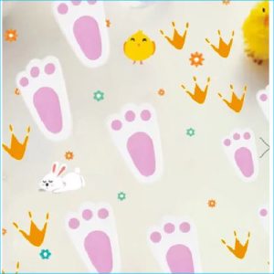 Easter Bunny Footprints x 2