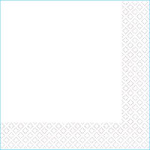 White Lunch Napkins Pk 40