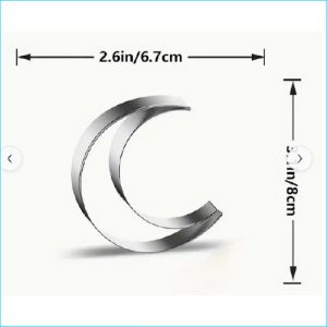 Cookie Cutter Moon Shape 8cm "T"