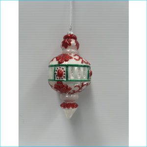 Glass Finial Ornament 16cm