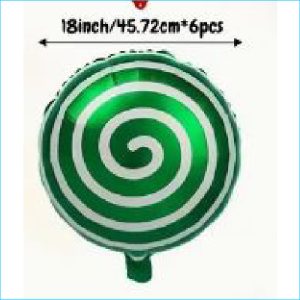 Foil Green Swirl Candy 45cm "T"