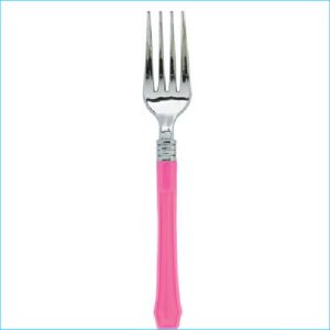 Hot Pink Forks Premium Classic Pk20