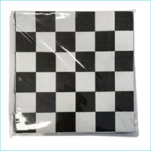 Checkered Racing Napkins Pk 16