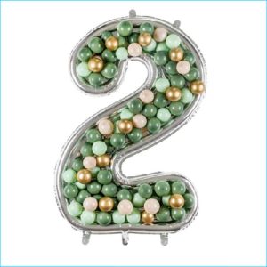 Foil Mosaic Frame Silver Number 2 135cm
